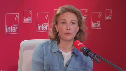 Marylise Léon, secrétaire générale de la CFDT, mercredi 1er mai sur France Inter. (FRANCE INTER / RADIO FRANCE)